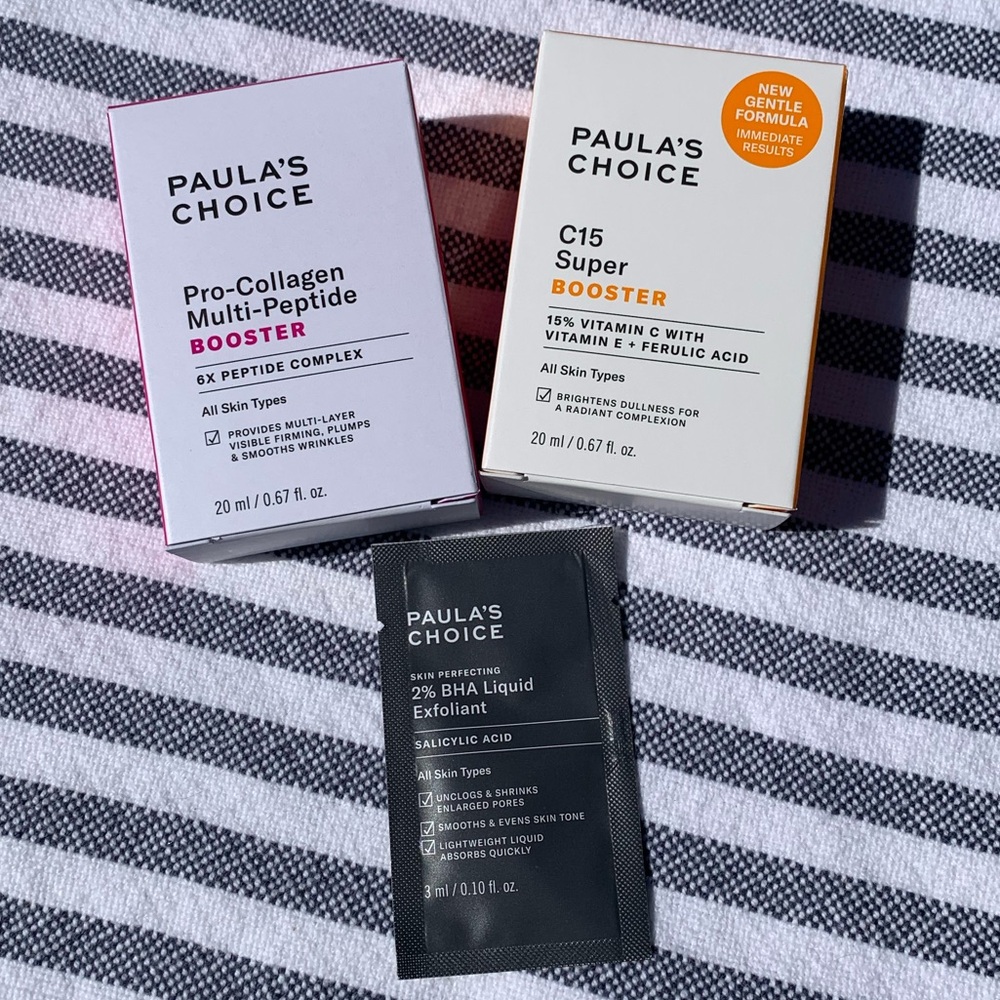 Paula’s Choice Vitamin C Serum + Peptide Firming Serum — New + Unopened